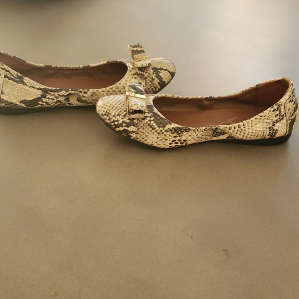 Cole Haan Snakeskin Ballerina Slippers - Picture 4 of 7